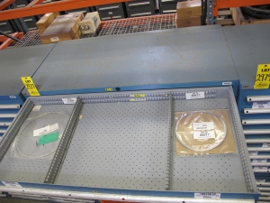 LISTA HEAVY DUTY 9-DRAWER PARTS CABINET W/ CONTENTS (W-50) LOADING & HANDLING FEE $25-